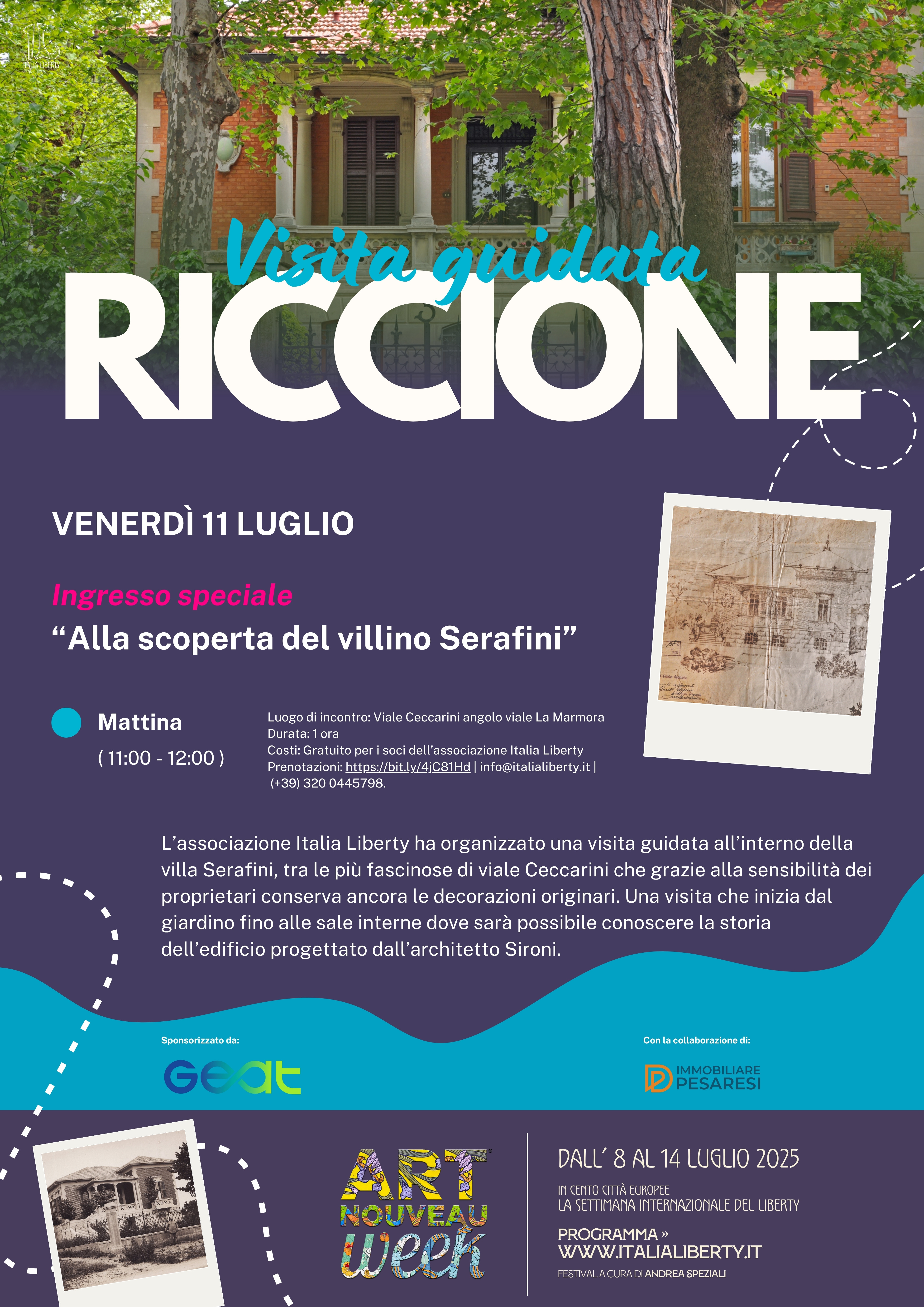 Locandina evento art nouveau week a Riccione